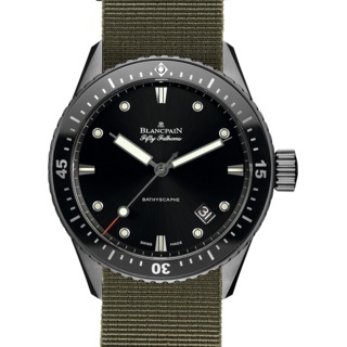 Swiss Luxury Replica Blancpain 50 Fathoms Bathyscaphe Ceramized Titanium 5000-12C30-NAKA Replica Watch